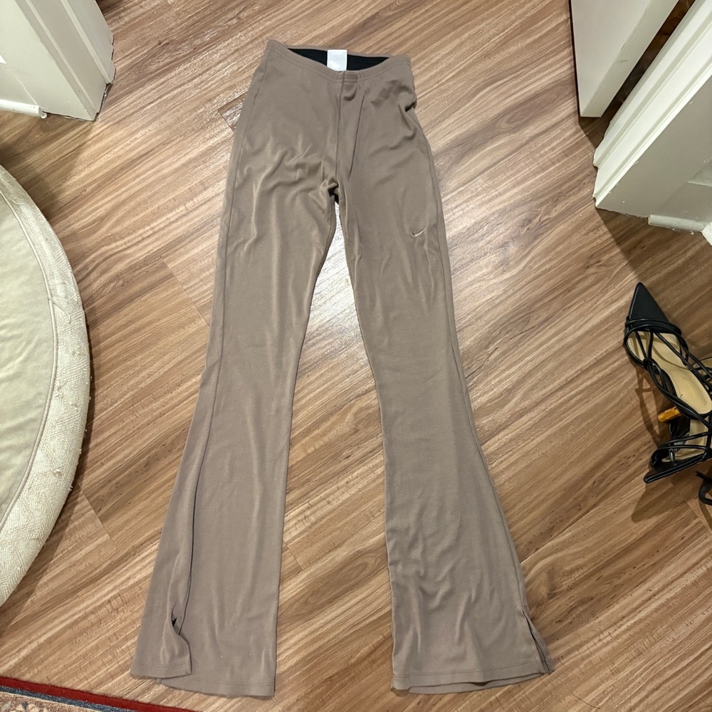 Nike Taupe Flare Pants